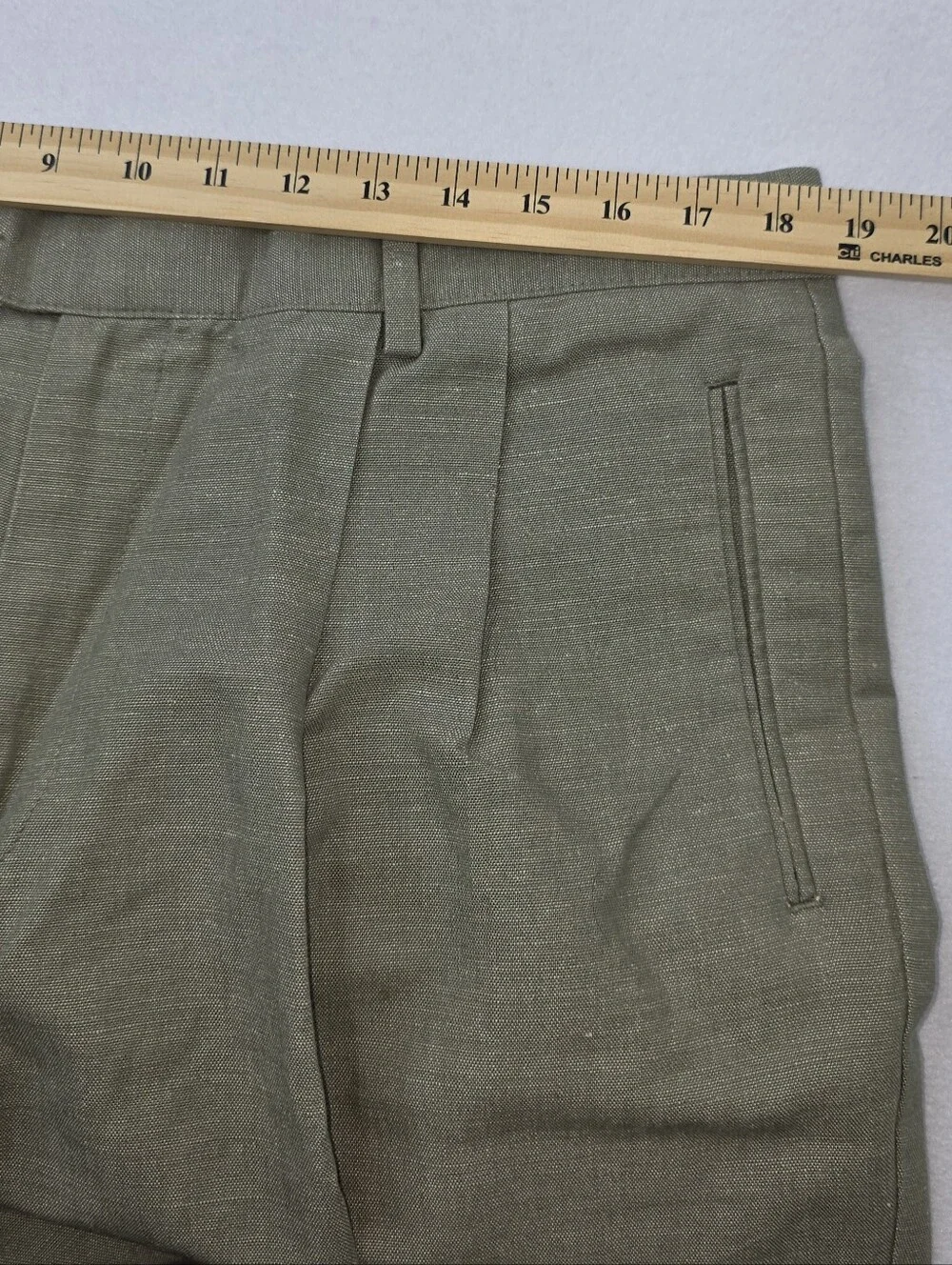 Dockers Khakis Men's Classic Pleated Dress Pants Green Size 38x30 CU-3730